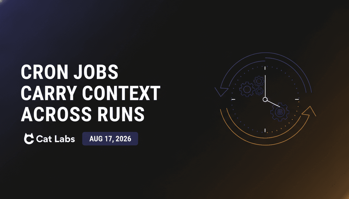 Hermes Cron Jobs Now Carry Their Previous Output Into Every Run